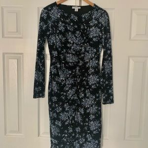 Motherhood Maternity Black Floral Dress Medium
